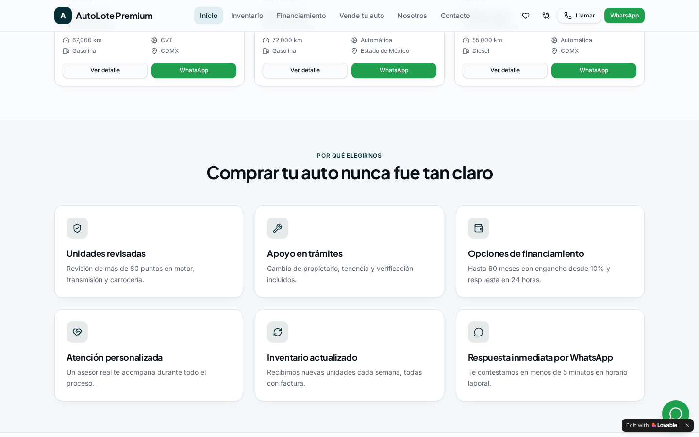 AutoLote Premium — captura 3